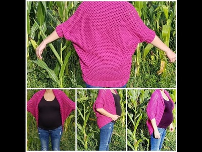 Háčkovaný svetr - velmi jednoduché