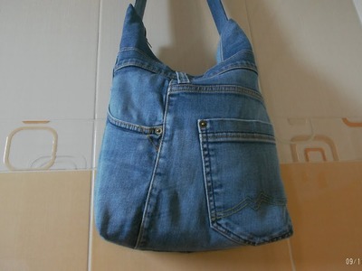 DIY - Šijeme kabelku ze starých džinů. How to Sew jeans handbag.