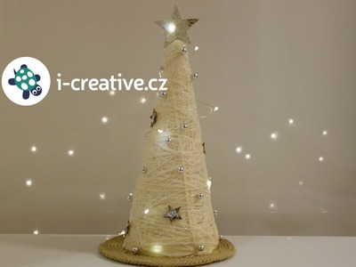 Vánoční dekorace - návod na stromeček z bavlnky