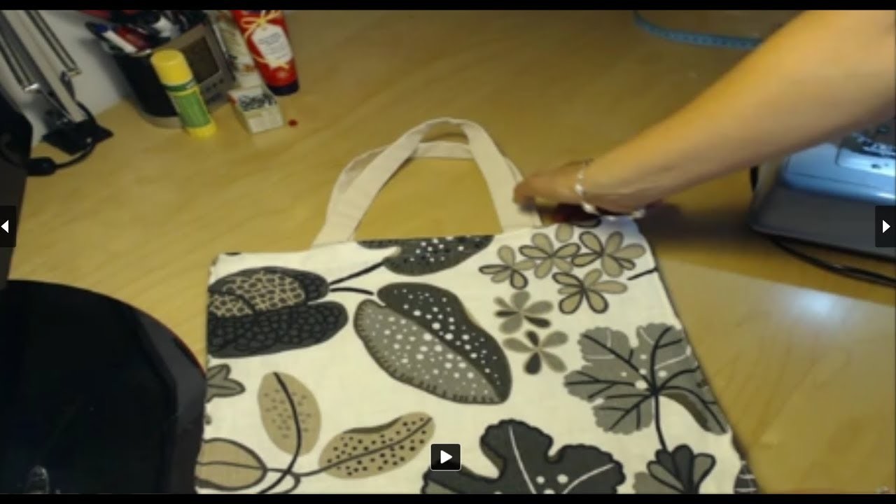 DIY - Komentovaný návod, jak ušit nákupní tašku.
