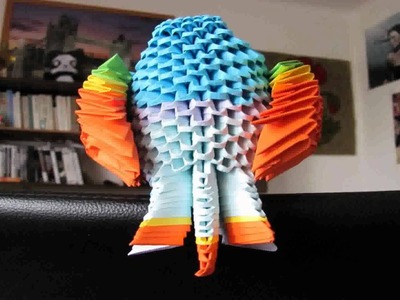 3D origami Parrot otherwise