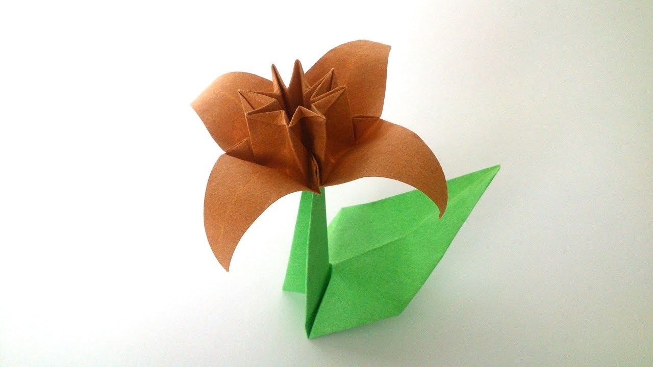 Origami Narcissus ( František Grebeníček) - Origami Flower Tutorial
