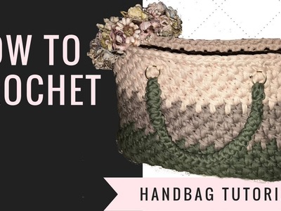 How to Crochet Handbag - T-shirt yarn tutorial