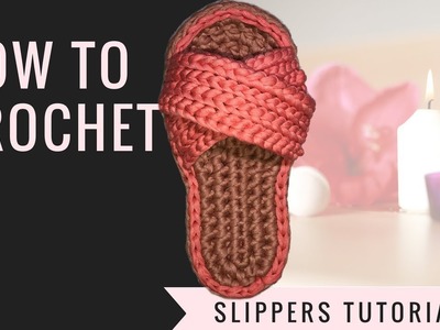 How to Crochet Slippers - T-shirt yarn tutorial