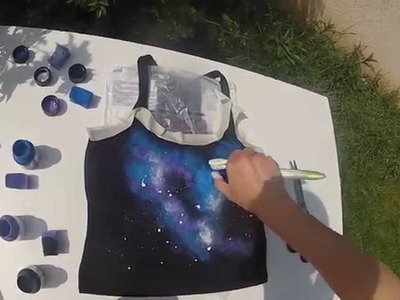 Návod galaxy tričko | Instruction Galaxy T-shirt