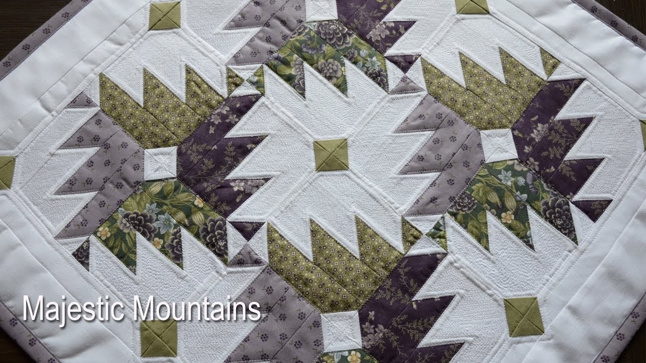 Majestic Mountains patchwork tutorial - Majestátné Hory