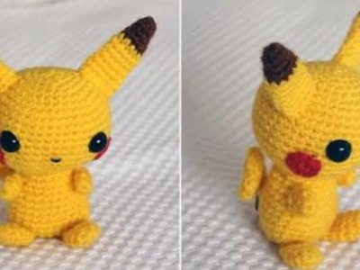 Pikachu Pokemon amigurumi tejido a crochet