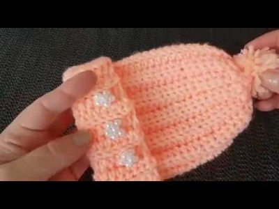 Easy and fast crochet baby hat#Heklanje kape na najjednostavniji način.heklana ili pletena kapa#