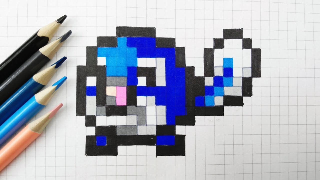 How To Draw Poliwag Pokemon Pixel Art