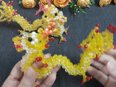 How to bead a Dragon 1.4#DIY#Kết Cườm con Rồng#پنهنجي مالا سان پنهنجو پاڻ کي ڇڪيو
