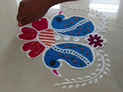Latest Unique Rangoli Designs For Festival | Rangoli Designs || satisfying sand art videos | kolam