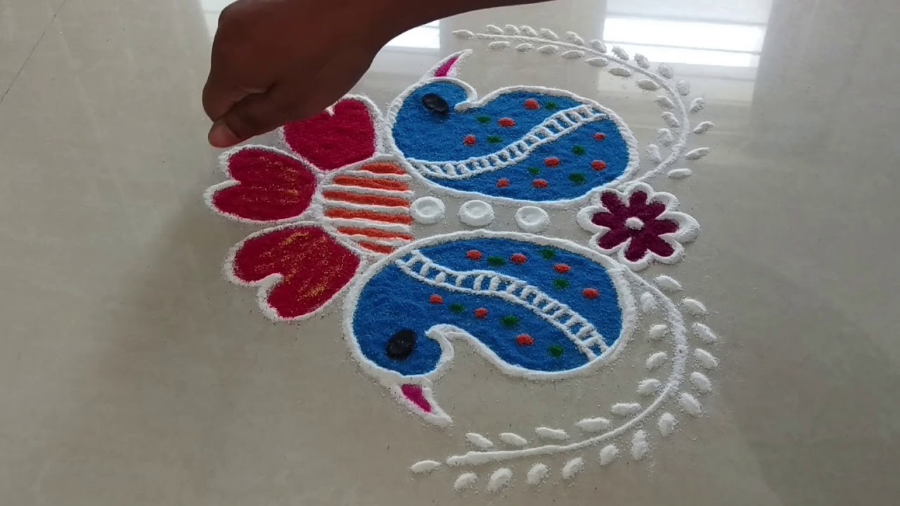 Latest Unique Rangoli Designs For Festival | Rangoli Designs || satisfying sand art videos | kolam