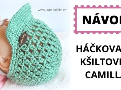 Háčkovaná kšiltovka Crochet Baby Cap
