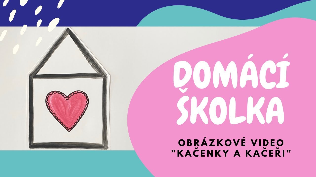 DOMÁCÍ ŠKOLKA - obrázkové video “kačenky a kačeři”