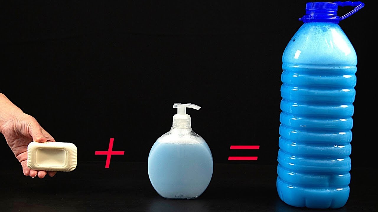Jednoduchý návod na přípravu 6 l tekutého mýdla z toho tuhého!| Perfektní