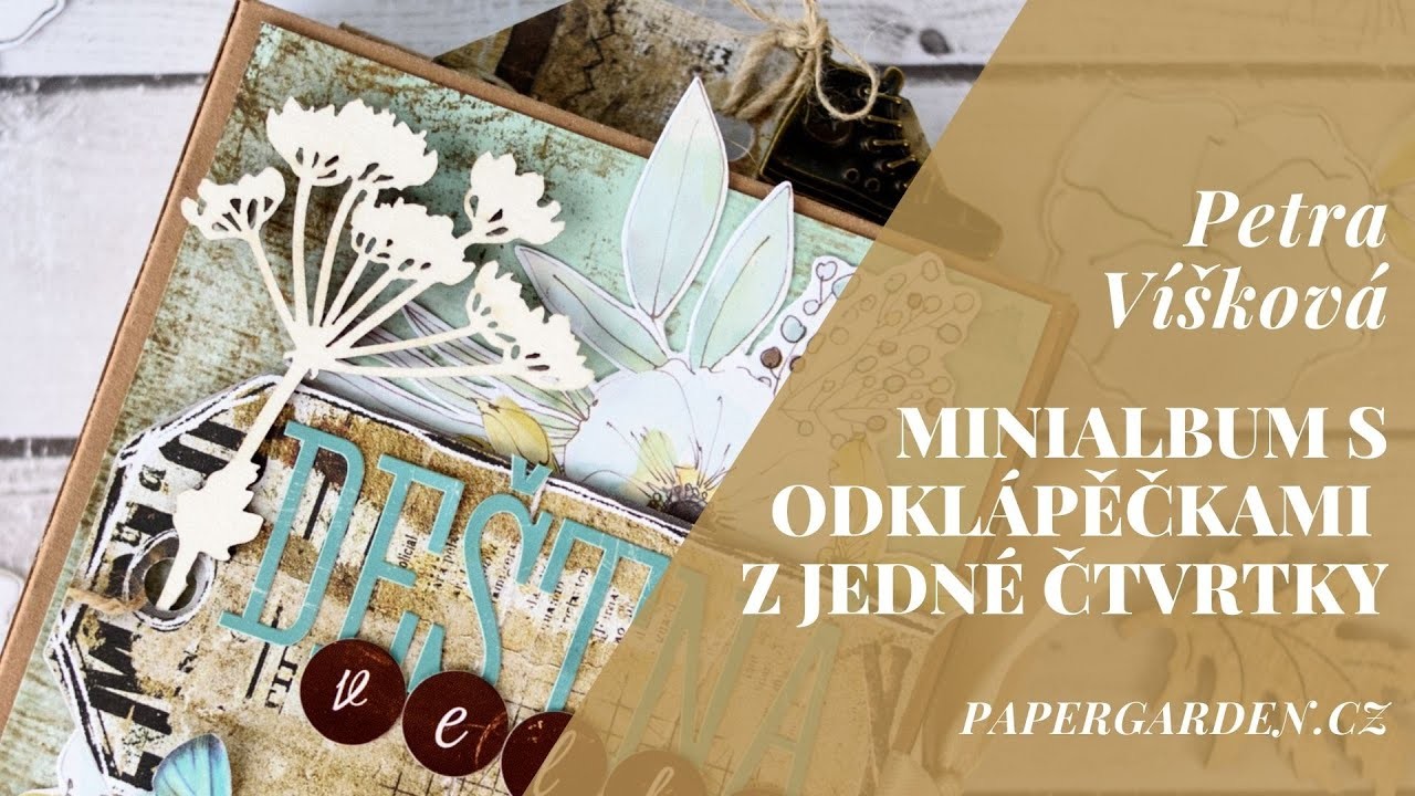 PETRA.  Minialbum s odklápěčkami z jedné čtvrtky