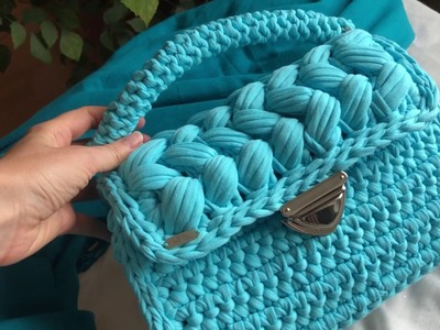 Elegantní háčkovaná kabelka Soňa větší. Elegant crochet handbag Sona bigger