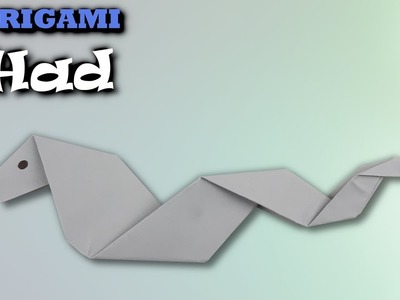 Origami Had | Jak vyrobit hada z papíru
