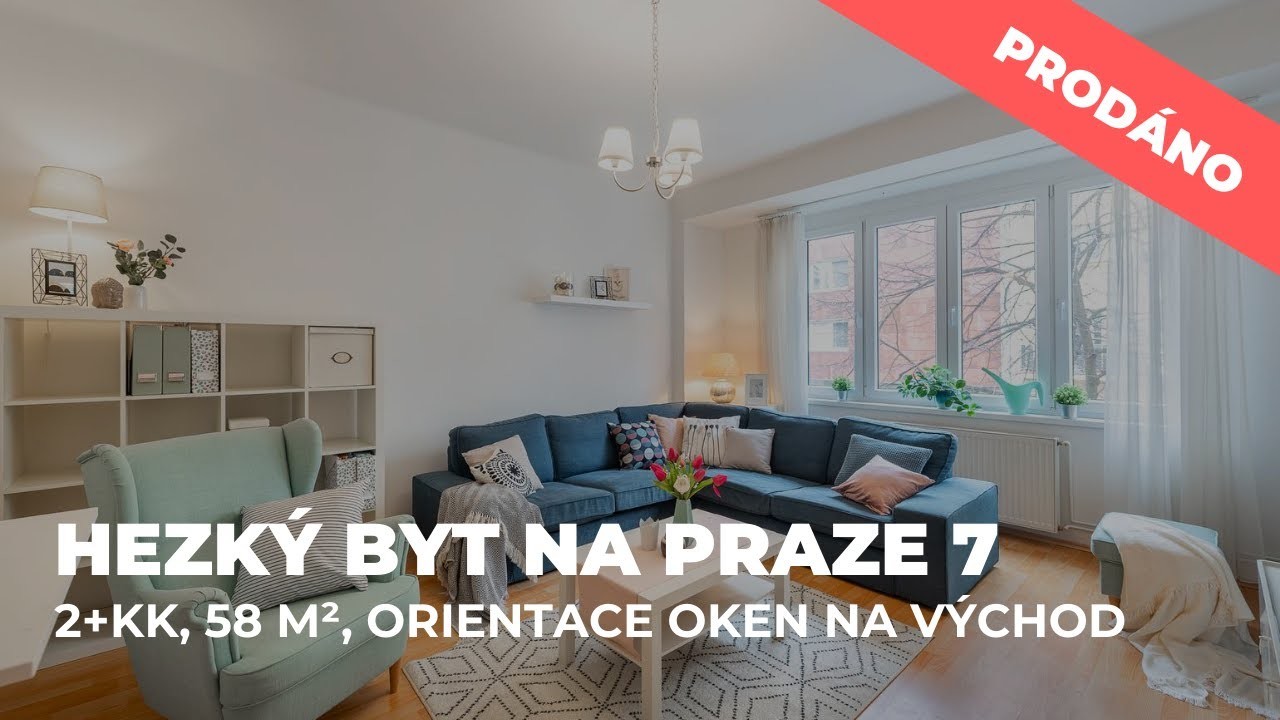 ❗️PRODÁNO❗️Krásný cihlový byt 2+KK, 58 m² na Praze 7, ulice na Maninách