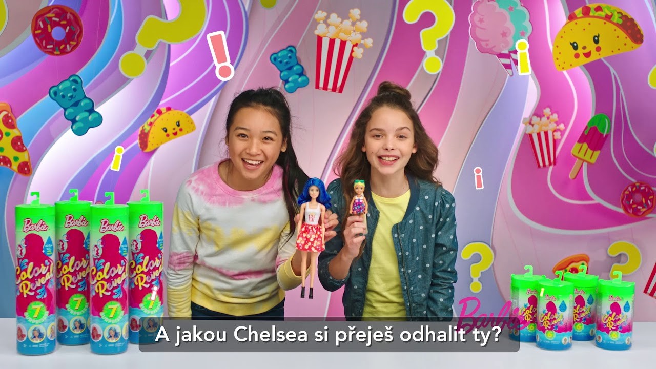 Odhalení překvapení Barbie Color Reveal Chelsea | Barbie CZ