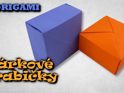 Dárkové Krabičky z papíru | Origami krabička z jednoho kusu papíru