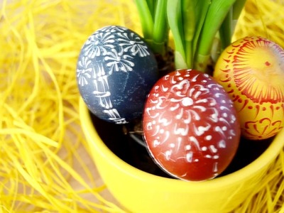 Jak na malování vajíček voskovkami | How to Paint Easter Eggs with Wax Crayons |