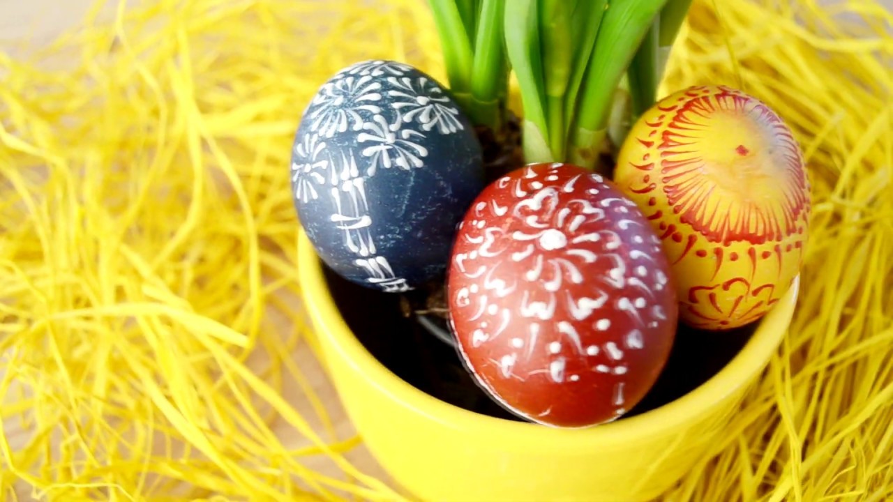 Jak na malování vajíček voskovkami | How to Paint Easter Eggs with Wax Crayons |
