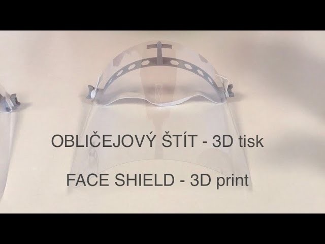Obličejový štít - 3D tisk