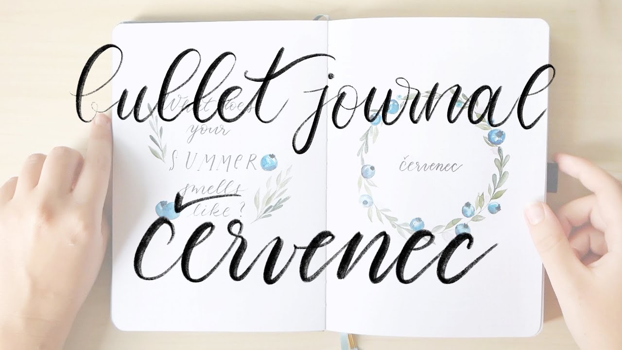 Bullet Journal česky: Červenec 2020 | + Recenze Pentel Aquash štětec