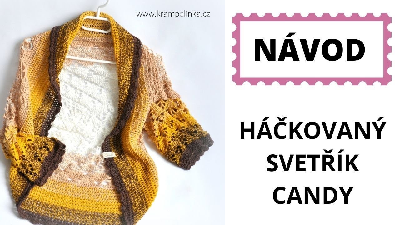 Háčkovaný svetřík Candy Crochet Sweater