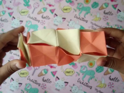 Jak vyrobit spirálovou kouzelnou  kostku z papíru.Papírová kostka.Origami  kostka.papírové hračky