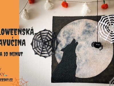 Pavučina ????  jako dekorace na Halloween za 10 minut | DIY česky