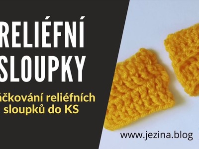 Reliéfní sloupky dělané do krátkých sloupků