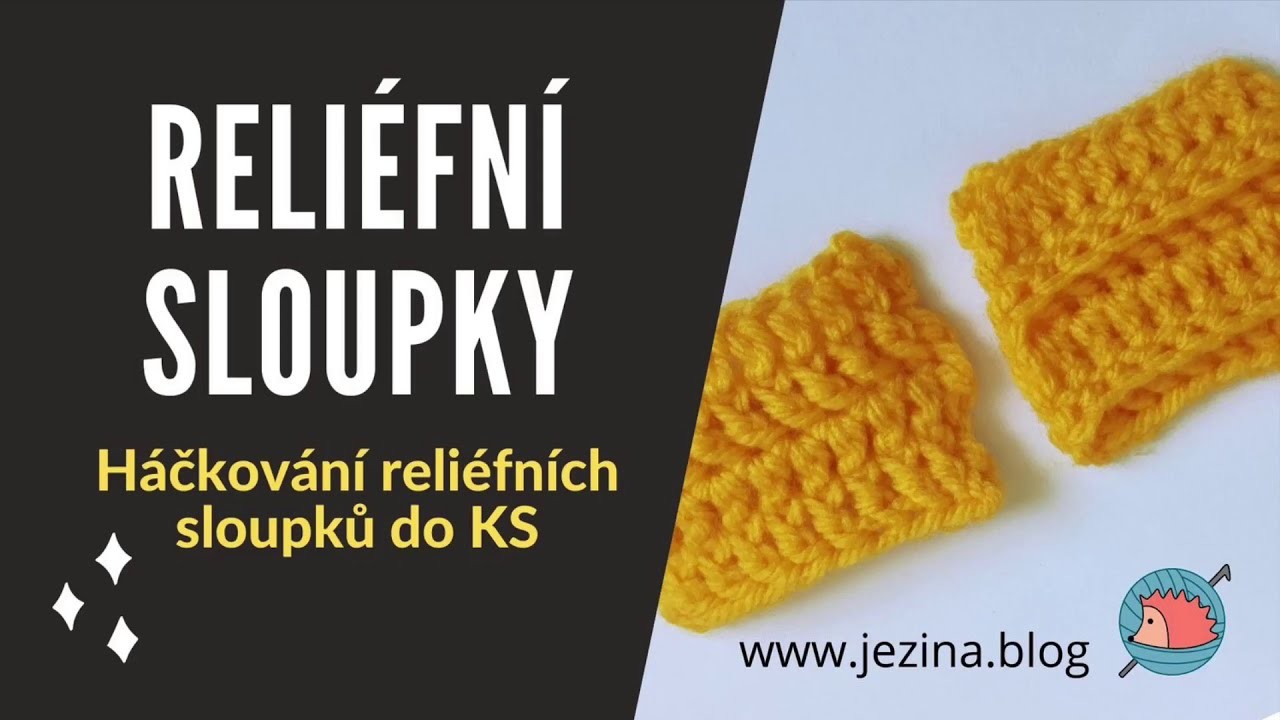 Reliéfní sloupky dělané do krátkých sloupků