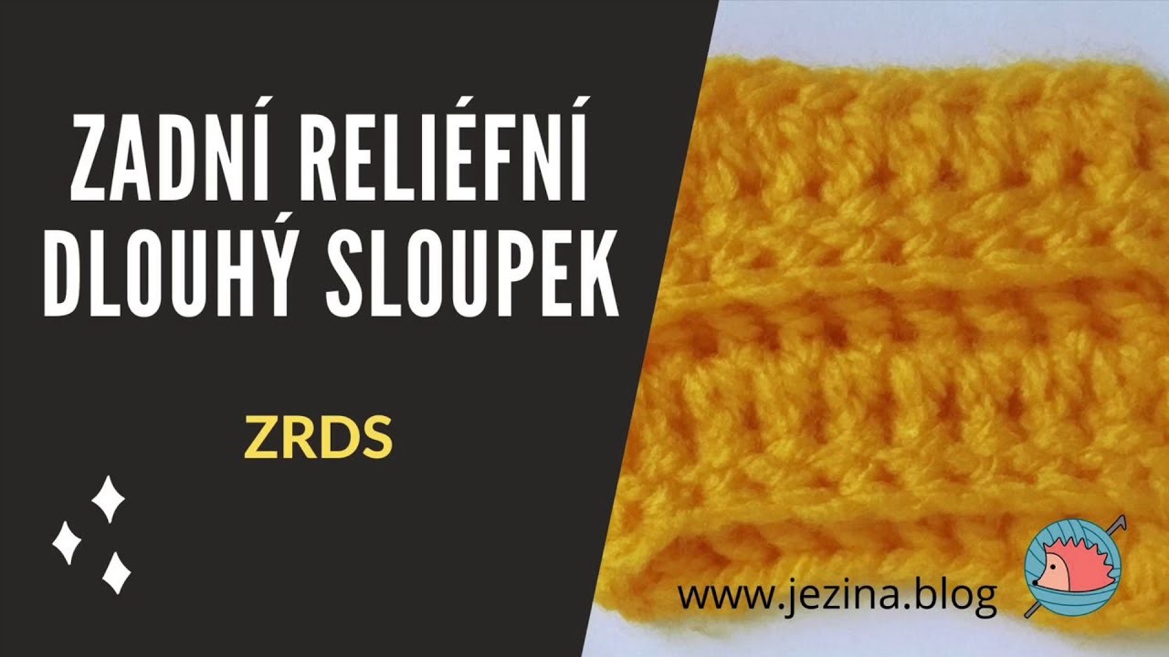 Zadní reliéfní dlouhý sloupek ZRDS