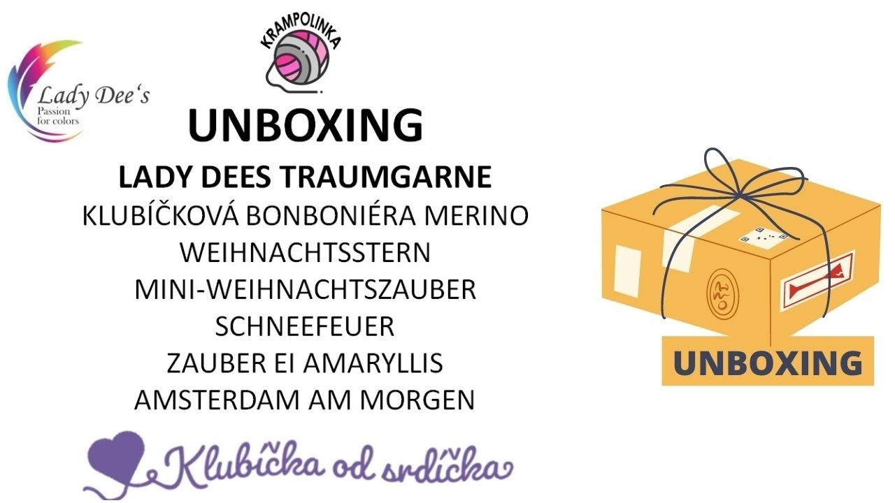 Unboxing Lady Dees Traumgarne s KlubickaOdSrdicka.cz