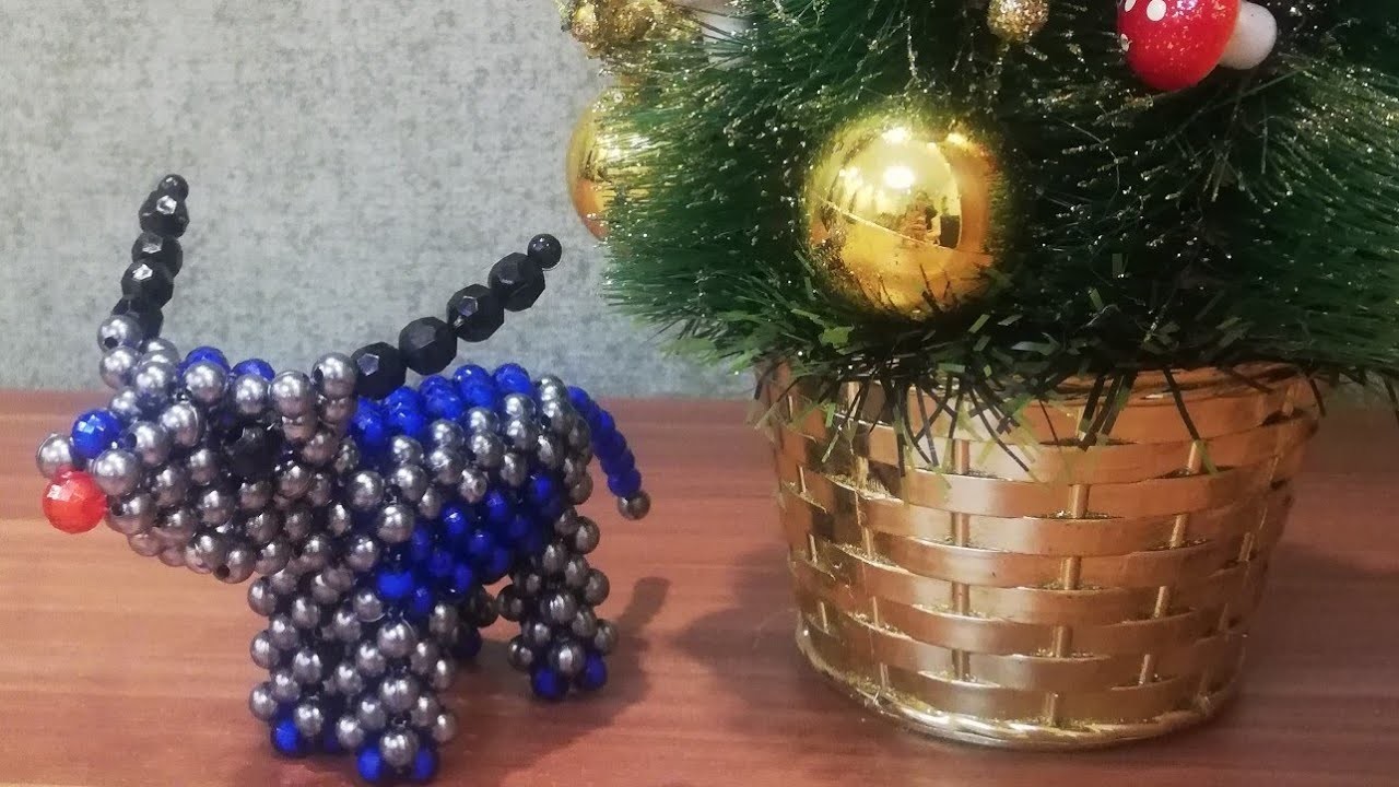 DIY Bead Buffalo???? symbol of 2021 year. Part #2.  DIY Бычок из бусин ????. Символ 2021 года. Часть #2.