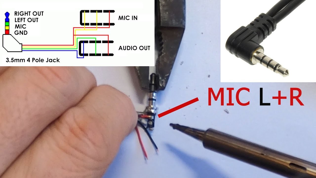 Jack 4 pin konektor - Návod jak opravit kabel sluchátek