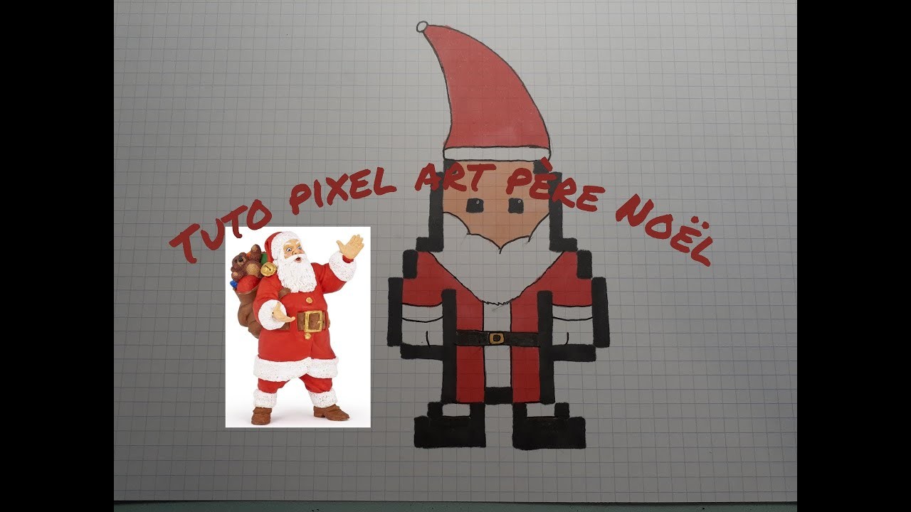 Père Noël pixel art (tuto)