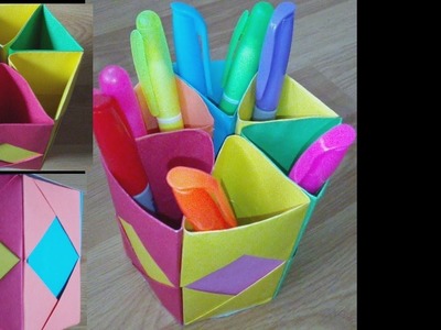 DIY Paper Crafts How to Make Pen Stand