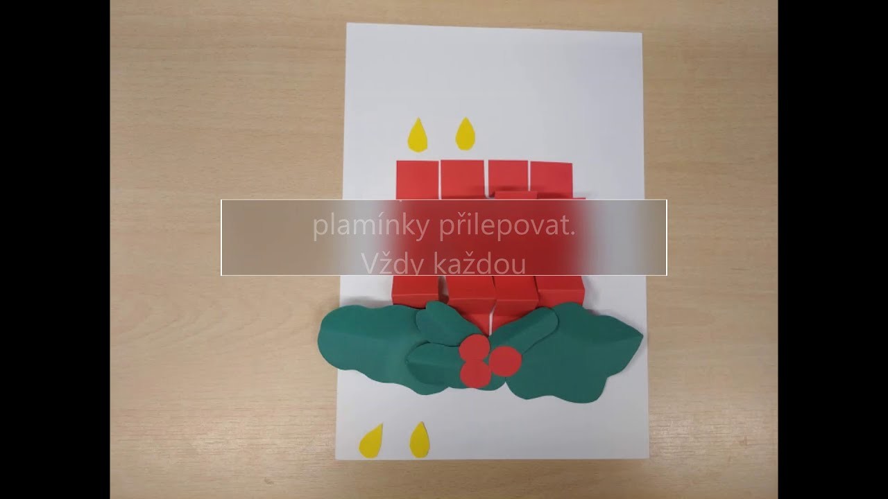 Vánoční tvoření pro předškoláky (Christmas craft for preschool)