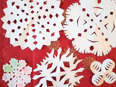 Vločky z papíru - jak jsme vyráběli vánoční dekorace