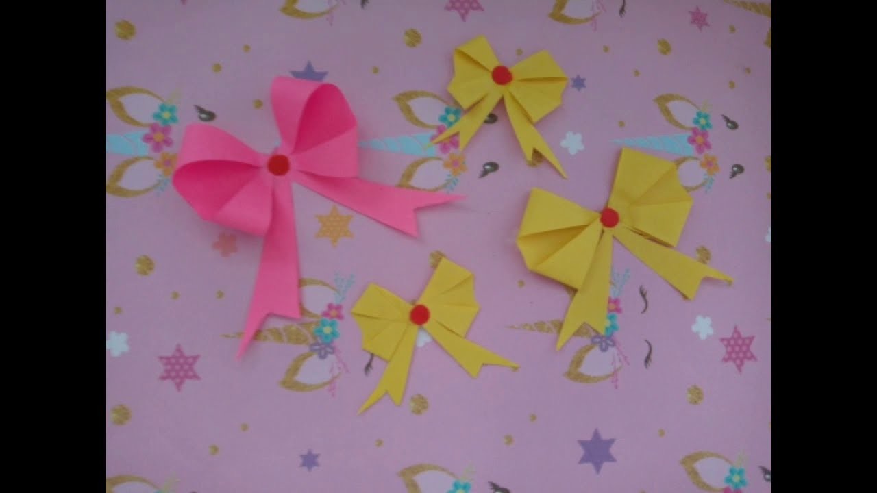 DIY papírová mašle???? . DIY paper bow????.Jak složit  papírová mašle z papíru ????