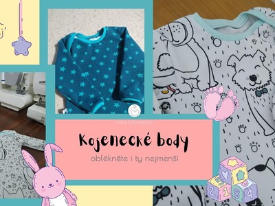 Jak ušít kojenecké body | How to sew baby bodysuit.