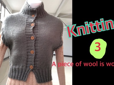 Woven a woolen vest out of a thread, I will teach you 1765 编织 DIY 編織