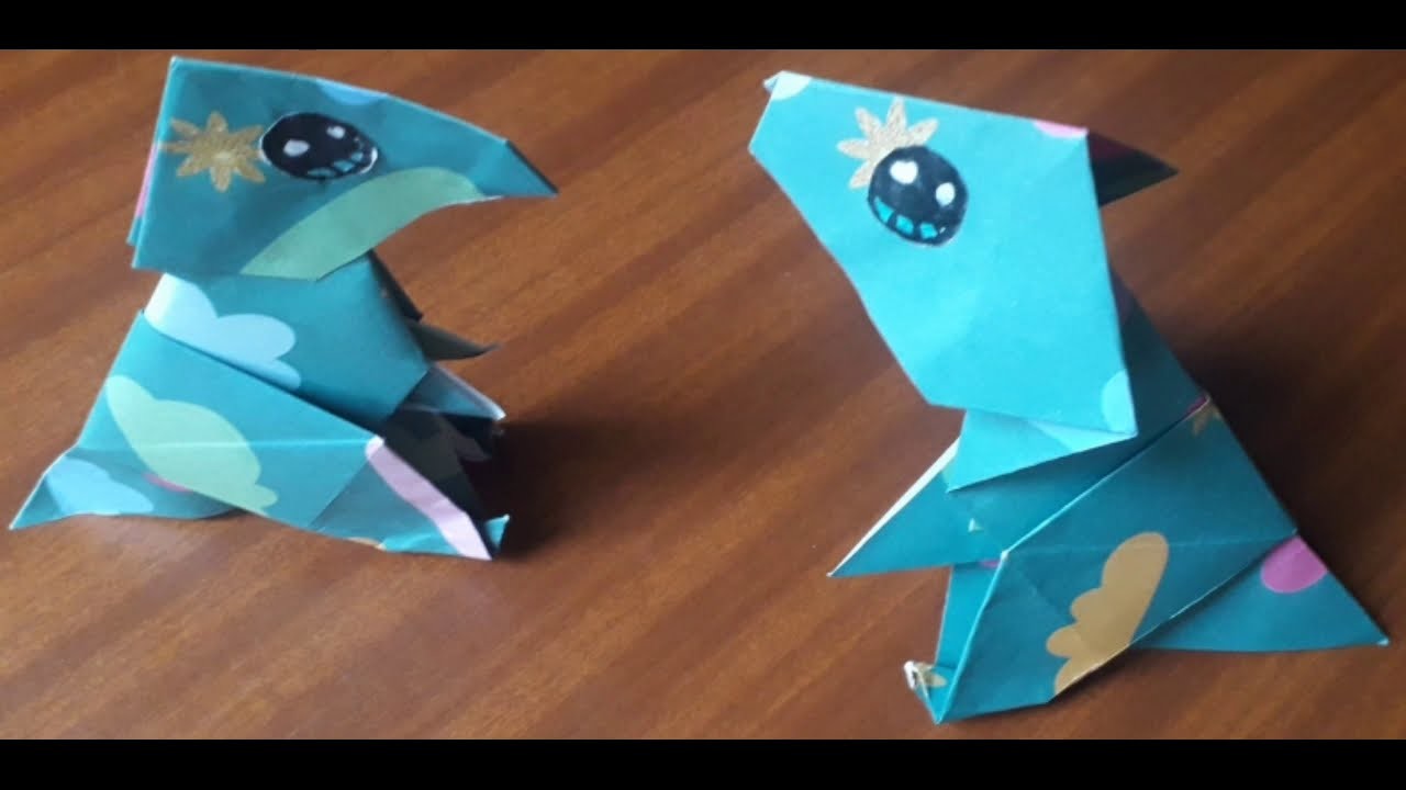 Jak si vyrobit  dinosaura T-Rex  Zvířátka z papíru .Dinosaura z Papíru - Dinosaur Origami Česky