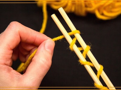 Super trik s čínskými hůlkami. Jednoduchý návod na pletení!