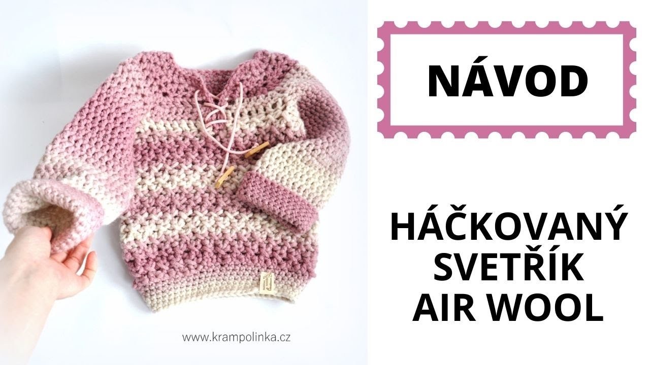 Svetrik Air Wool Crochet Sweater