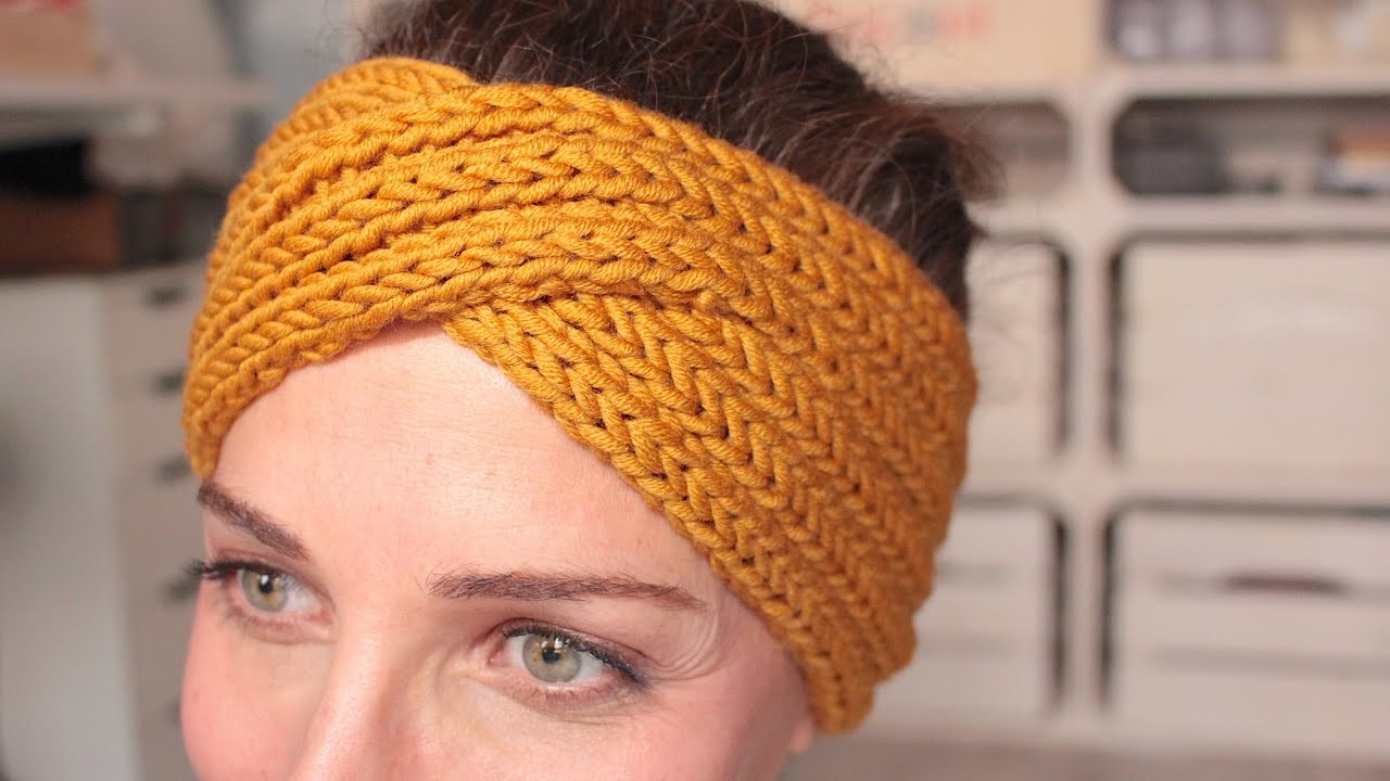 Tuto tricot : le headband torsadé (aig. 7mm) ✨ Marion Blush