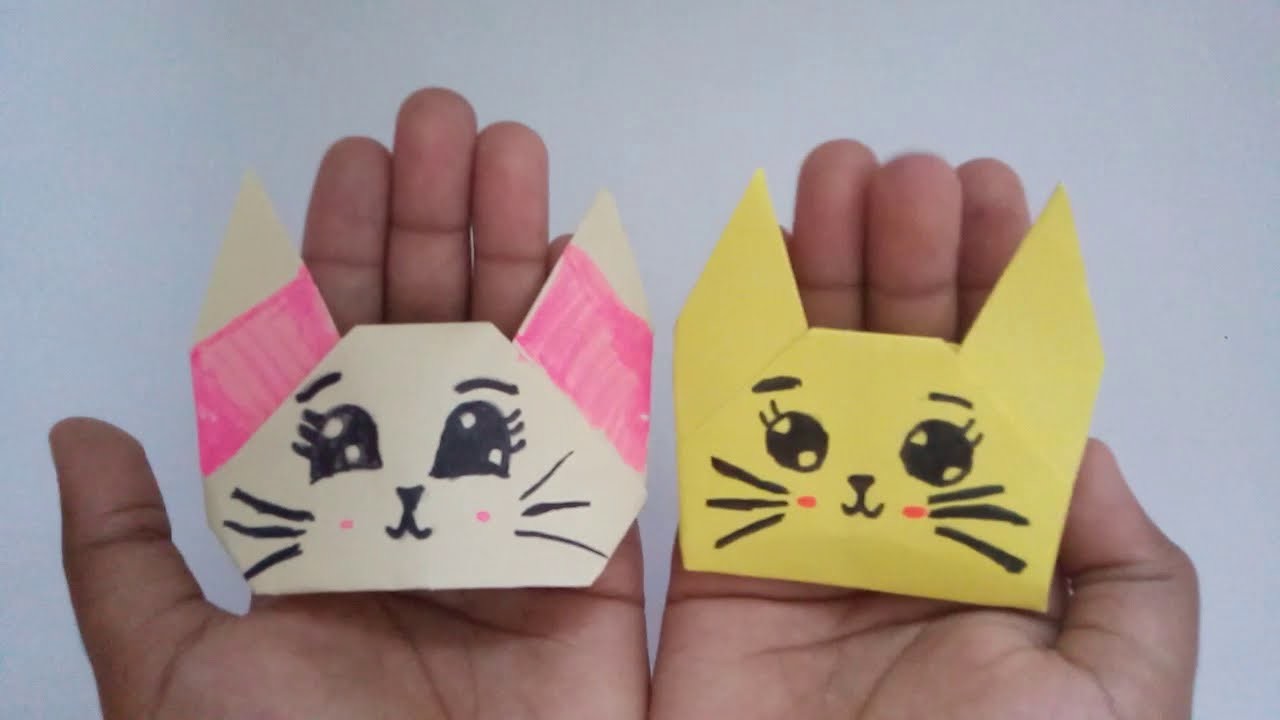 Jak vyrobit kočku z papíru.Origami kočka.papírová kočička.How to make origami Cat|Origami Cat easy